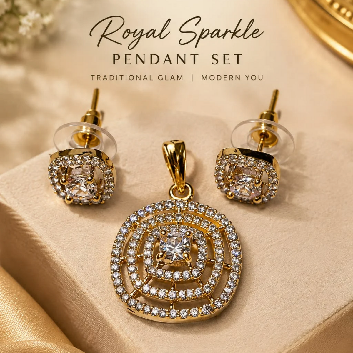 Golden Luxe Pendant Set