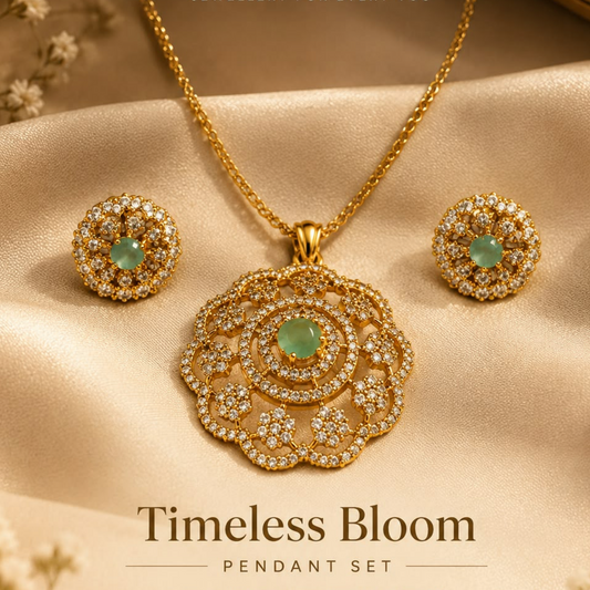 Timeless Bloom  Pendant Set